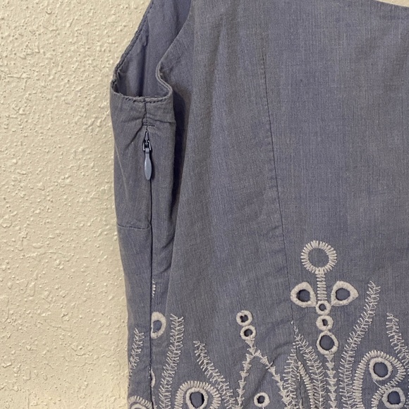 Bravissimo blue & white eyelet tank top size UK8/US4 Really Curvy (RC) - Picture 5 of 5